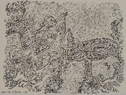 André MASSON : Paysage au chataîgnier - Lithographie signée