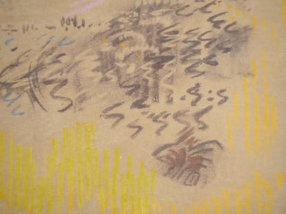 André MASSON : La montagne sous la pluie - Lithographie