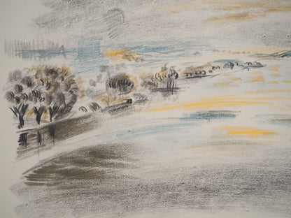 André MASSON : La crue - Lithographie