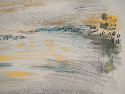 André MASSON : La crue - Lithographie
