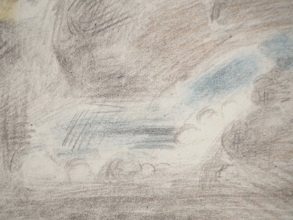 André MASSON : L'averse - Lithographie