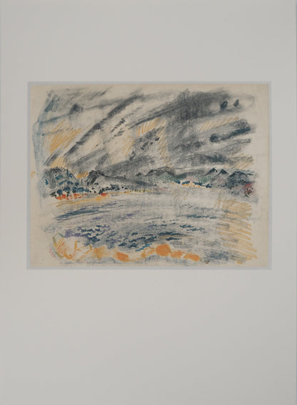 André MASSON : Paysage du midi - Lithographie