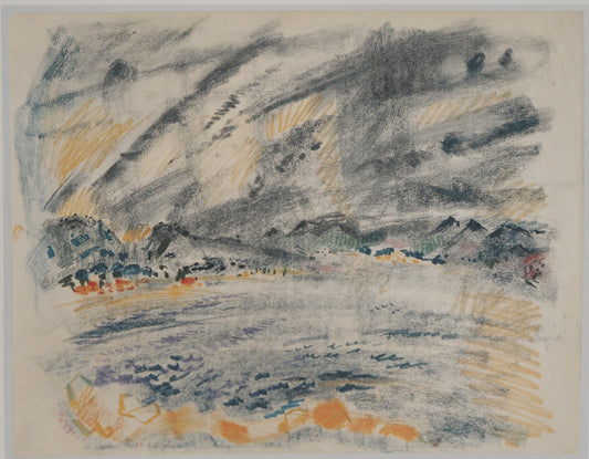 André MASSON : Paysage du midi - Lithographie