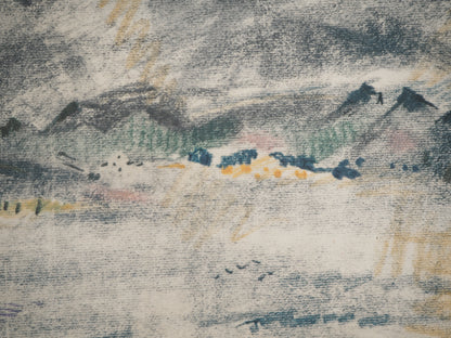 André MASSON : Paysage du midi - Lithographie