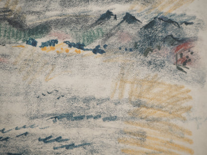 André MASSON : Paysage du midi - Lithographie
