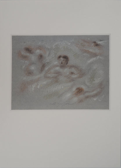André MASSON : Nageur - Lithographie