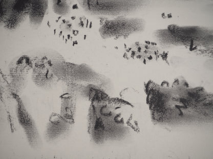 André MASSON : La Vallée de l'Arc - Lithographie
