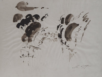 André MASSON : Giverny - Lithographie signée