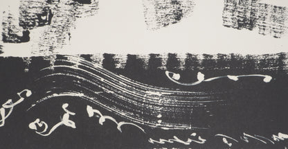 André MASSON : Tourbillon en noir - Lithographie