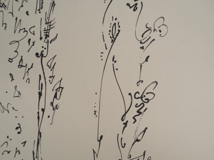 André MASSON : Le buisson ardent - Lithographie signée