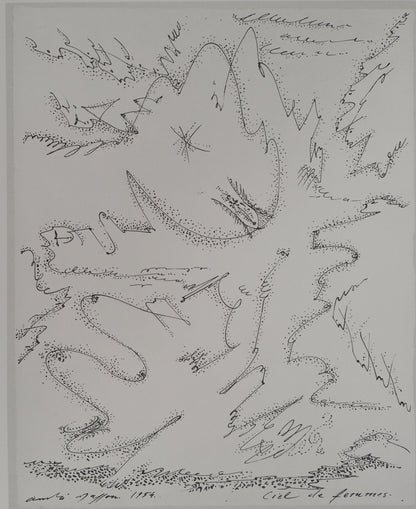 André MASSON : Ciel de femmes - Lithographie signée