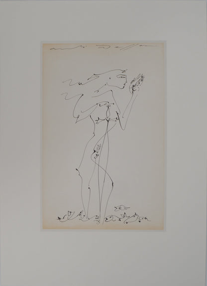 André MASSON : Jeune fille à l'épée - Lithographie signée