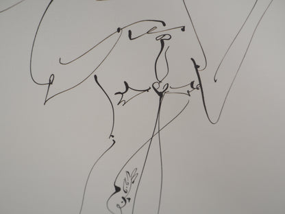 André MASSON : Jeune fille à l'épée - Lithographie signée