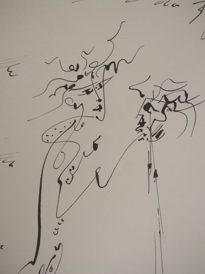 André MASSON : J'ai baisé la bouche - Lithographie signée