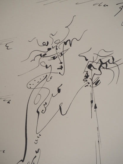 André MASSON : J'ai baisé la bouche - Lithographie signée