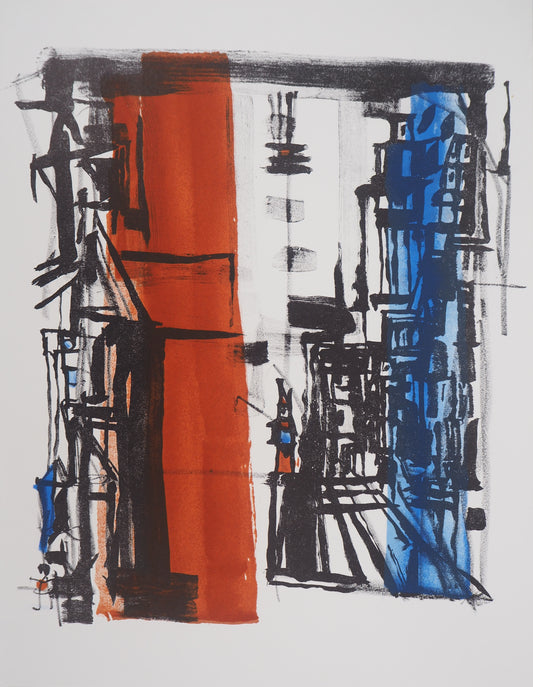 Maria Helena VIEIRA DA SILVA : Arrivée en ville - Lithographie originale