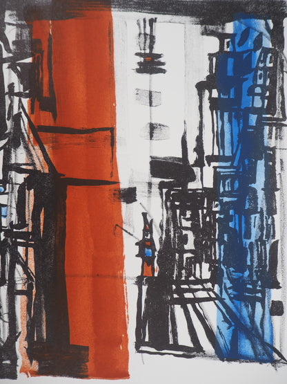 Maria Helena VIEIRA DA SILVA : Arrivée en ville - Lithographie originale