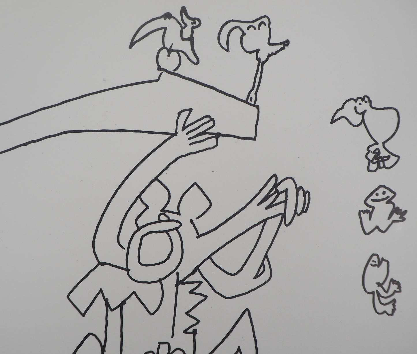 Roberto MATTA : Personnages joyeux - Lithographie originale