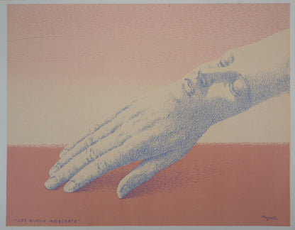 René MAGRITTE : Les bijoux indiscrets - Lithographie originale signée