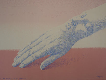 René MAGRITTE : Les bijoux indiscrets - Lithographie originale signée