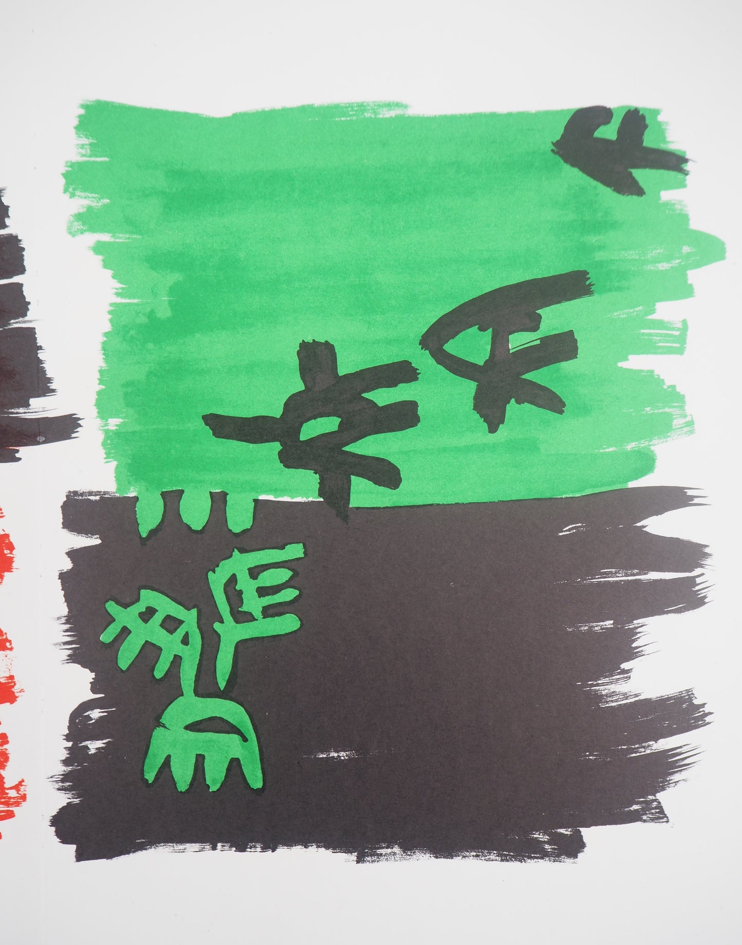 Giuseppe CAPOGROSSI : Composition abstraite - Lithographie originale