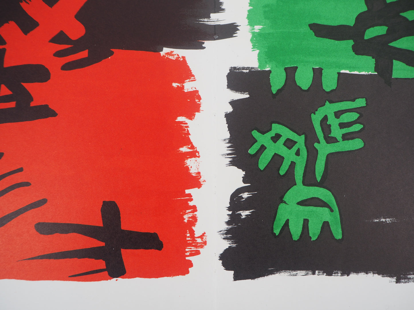Giuseppe CAPOGROSSI : Composition abstraite - Lithographie originale