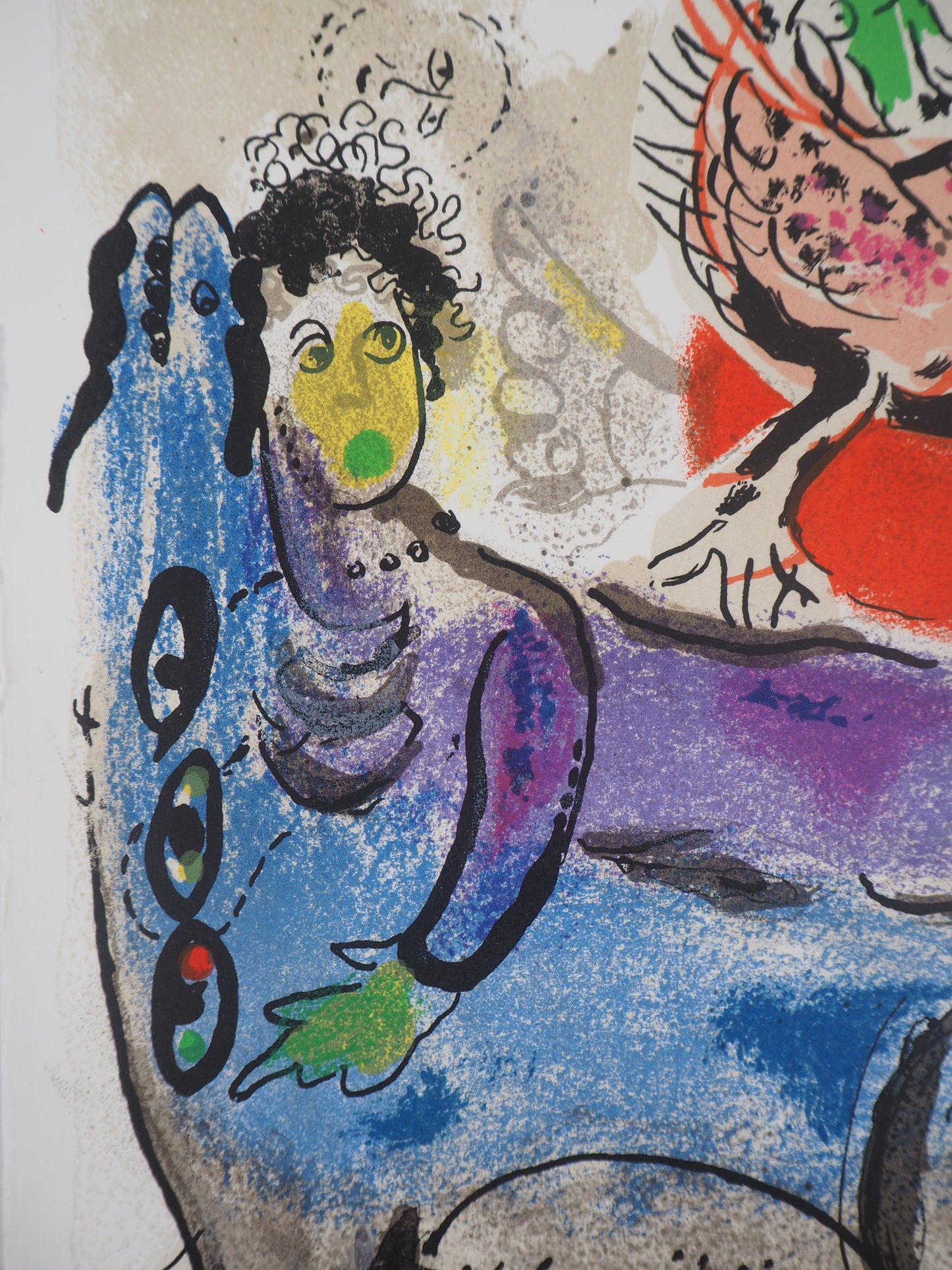 Marc CHAGALL : La vache bleue - Lithographie originale
