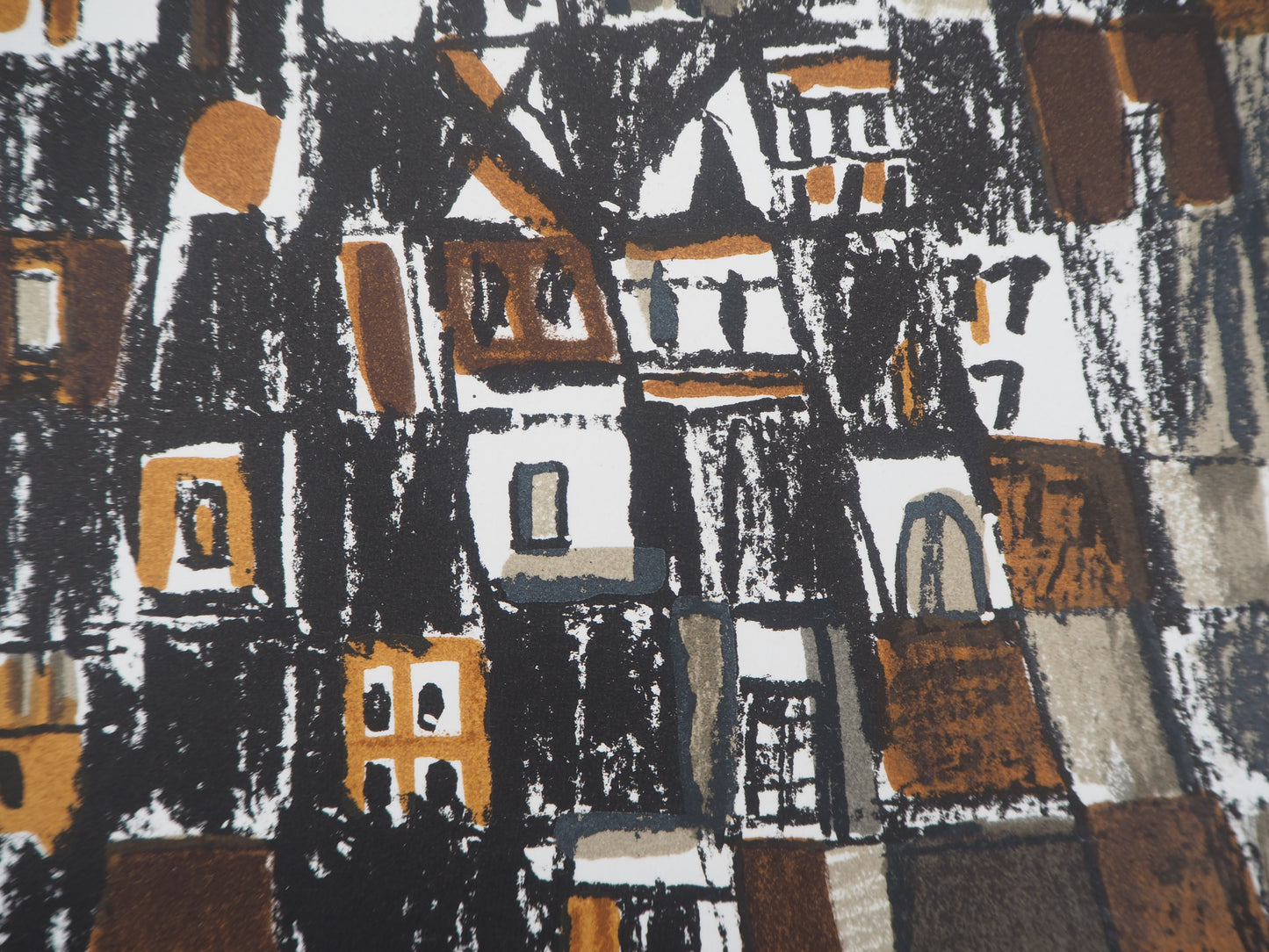 Maria Helena VIEIRA DA SILVA : Ville au Portugal - Lithographie originale