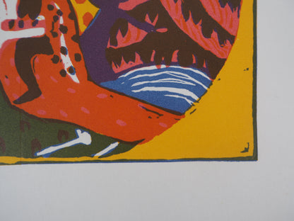 Vassily KANDINSKY : Cavalier Onirique - Gravure originale