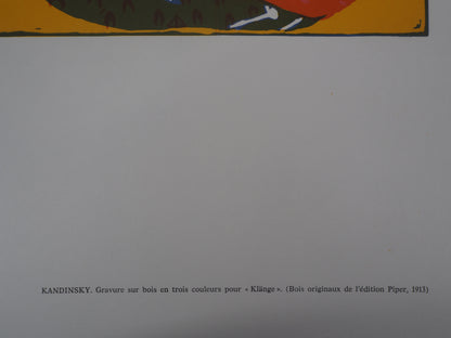 Vassily KANDINSKY : Cavalier Onirique - Gravure originale
