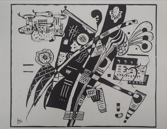 Vassily KANDINSKY : Composition - Gravure signée