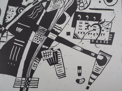 Vassily KANDINSKY : Composition - Gravure signée