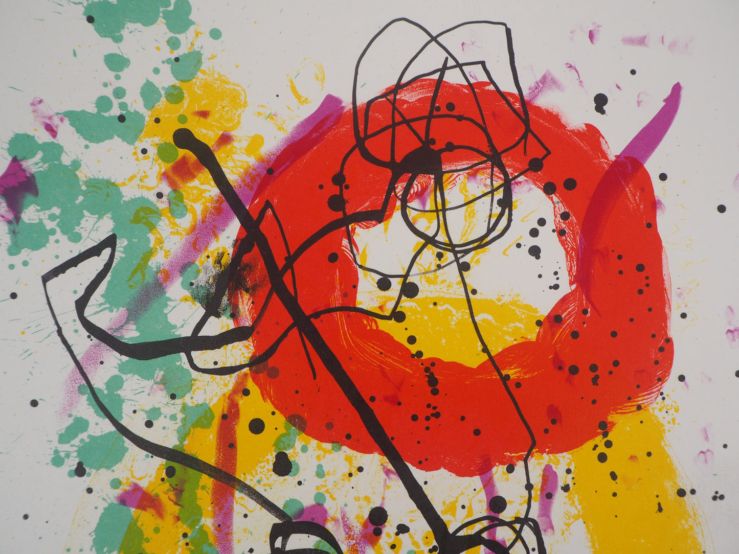 Joan MIRO : Composition aux anneaux - Lithographie originale
