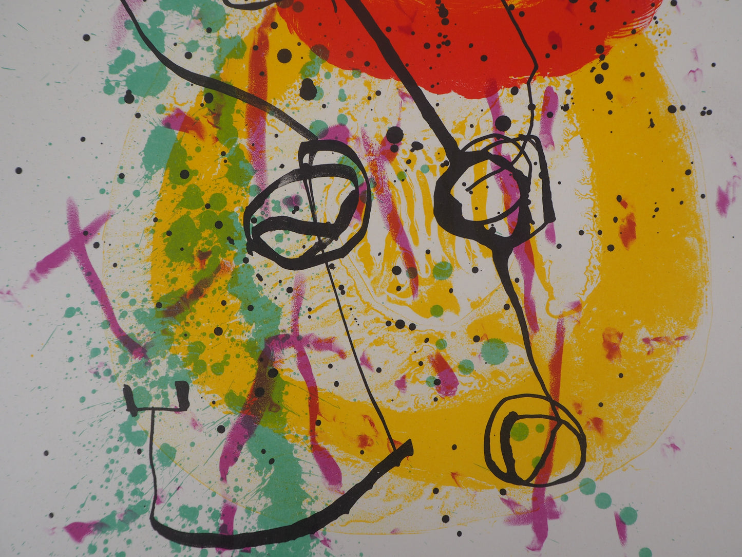 Joan MIRO : Composition aux anneaux - Lithographie originale