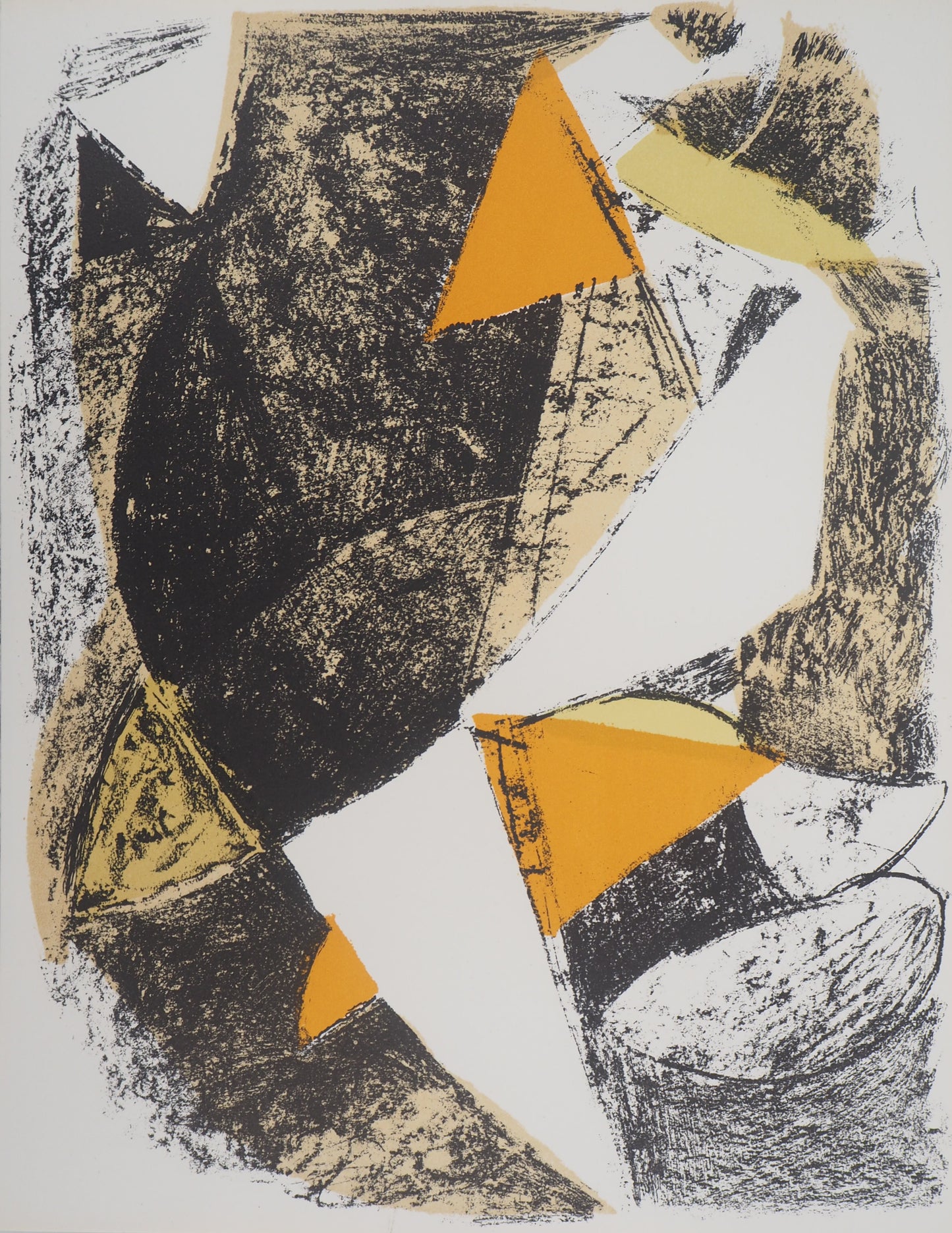Marino MARINI : Cheval et cavalier - Lithographie originale