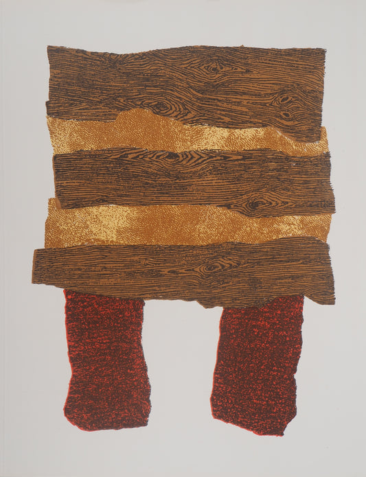 Enrico BAJ : Abstraction - Lithographie originale