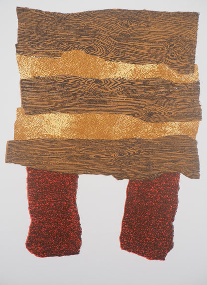 Enrico BAJ : Abstraction - Lithographie originale
