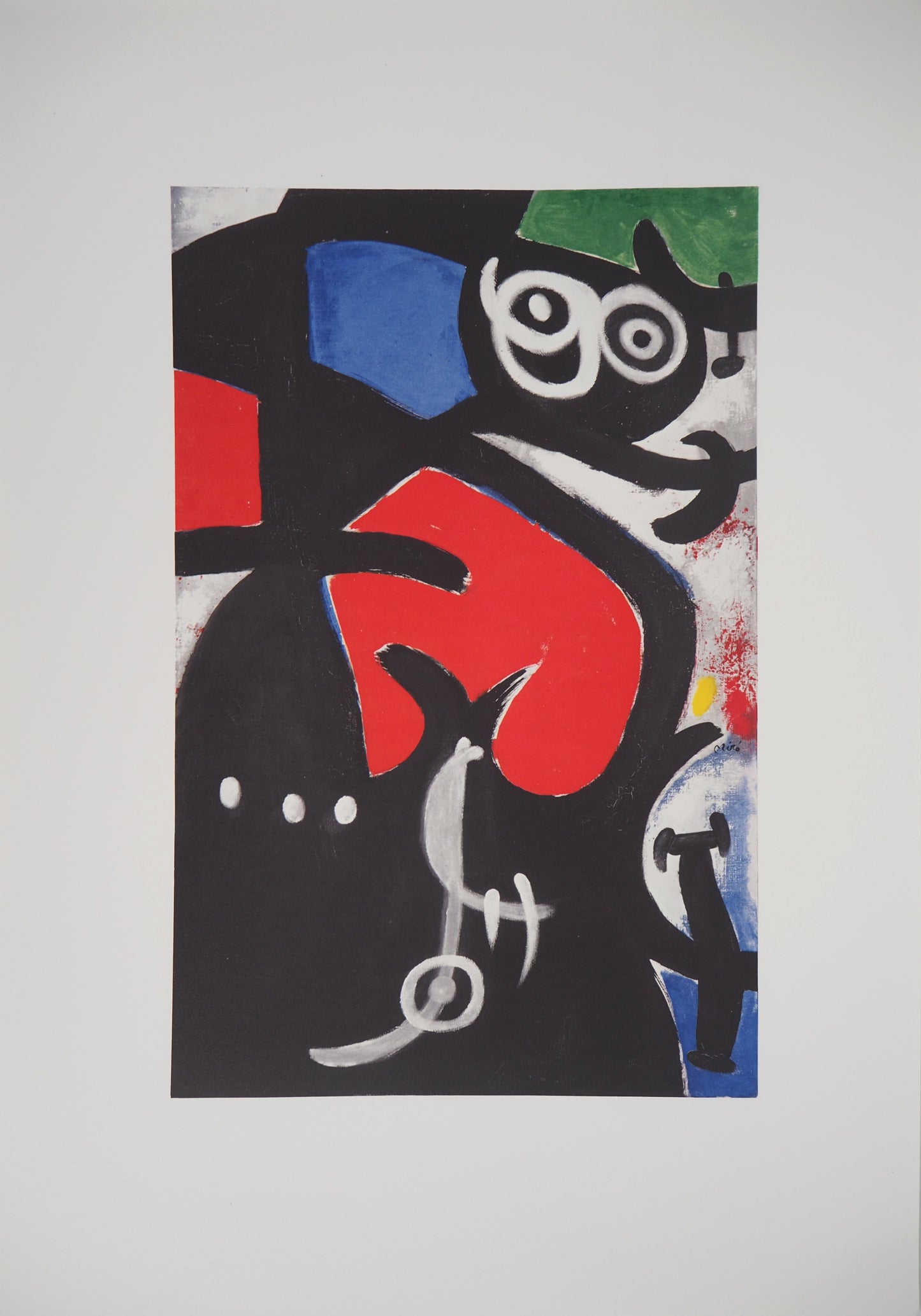 Joan MIRO : Femme et oiseaux - Lithographie signée