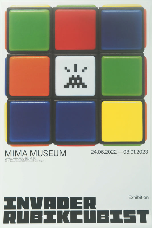SPACE INVADER : RUBIK's cube (RUBIKCUBIST) - Affiche originale
