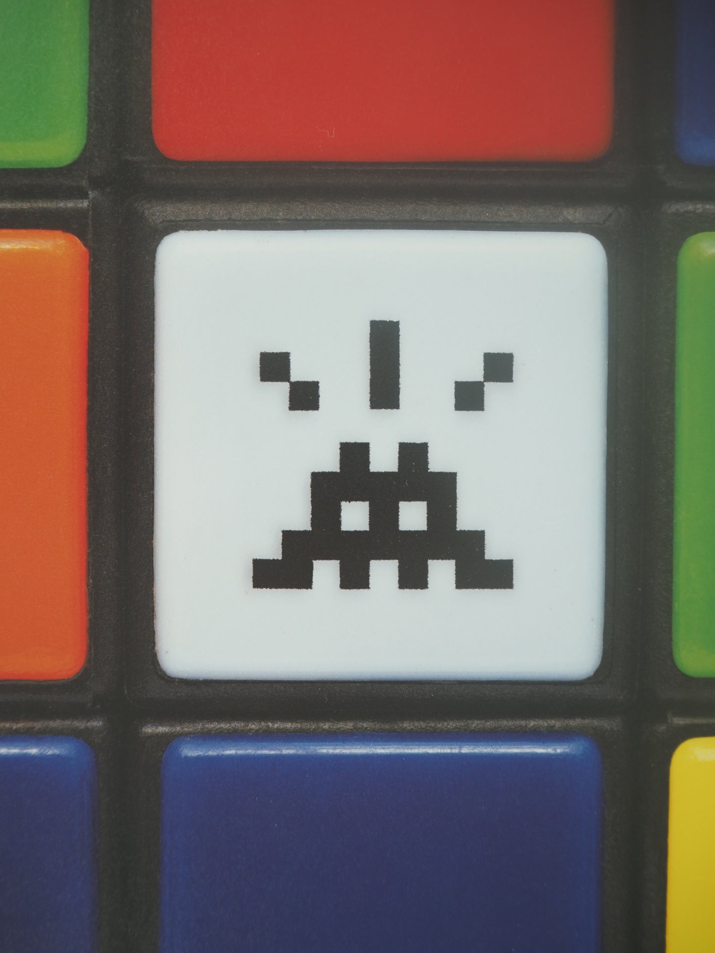 SPACE INVADER : RUBIK's cube (RUBIKCUBIST) - Affiche originale