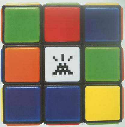 SPACE INVADER : RUBIK's cube (RUBIKCUBIST) - Affiche originale