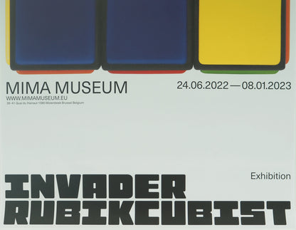 SPACE INVADER : RUBIK's cube (RUBIKCUBIST) - Affiche originale