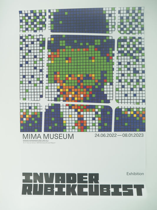 SPACE INVADER : Magritte (RUBIKCUBIST) - Affiche originale