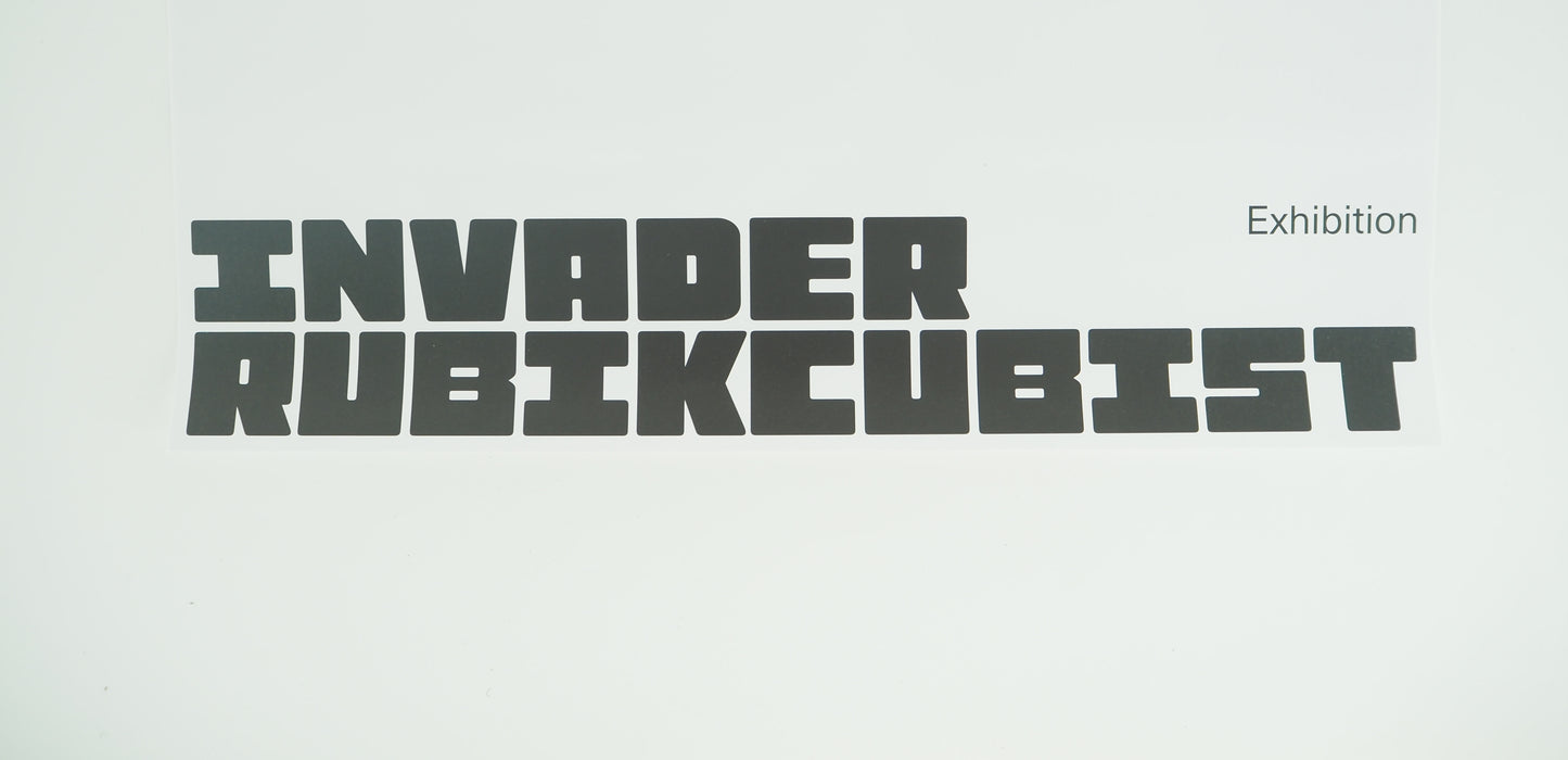 SPACE INVADER : Magritte (RUBIKCUBIST) - Affiche originale