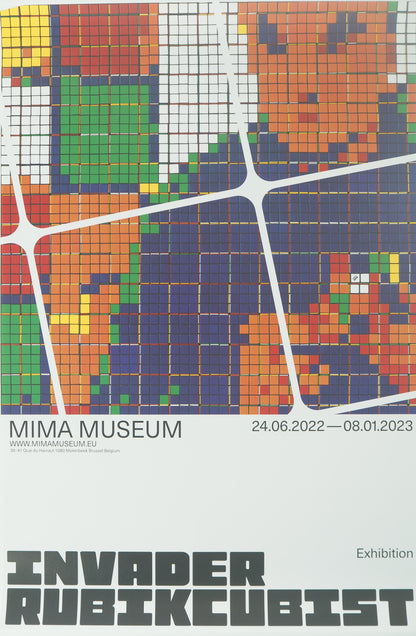 SPACE INVADER : RUBIKCUBIST - Affiche originale