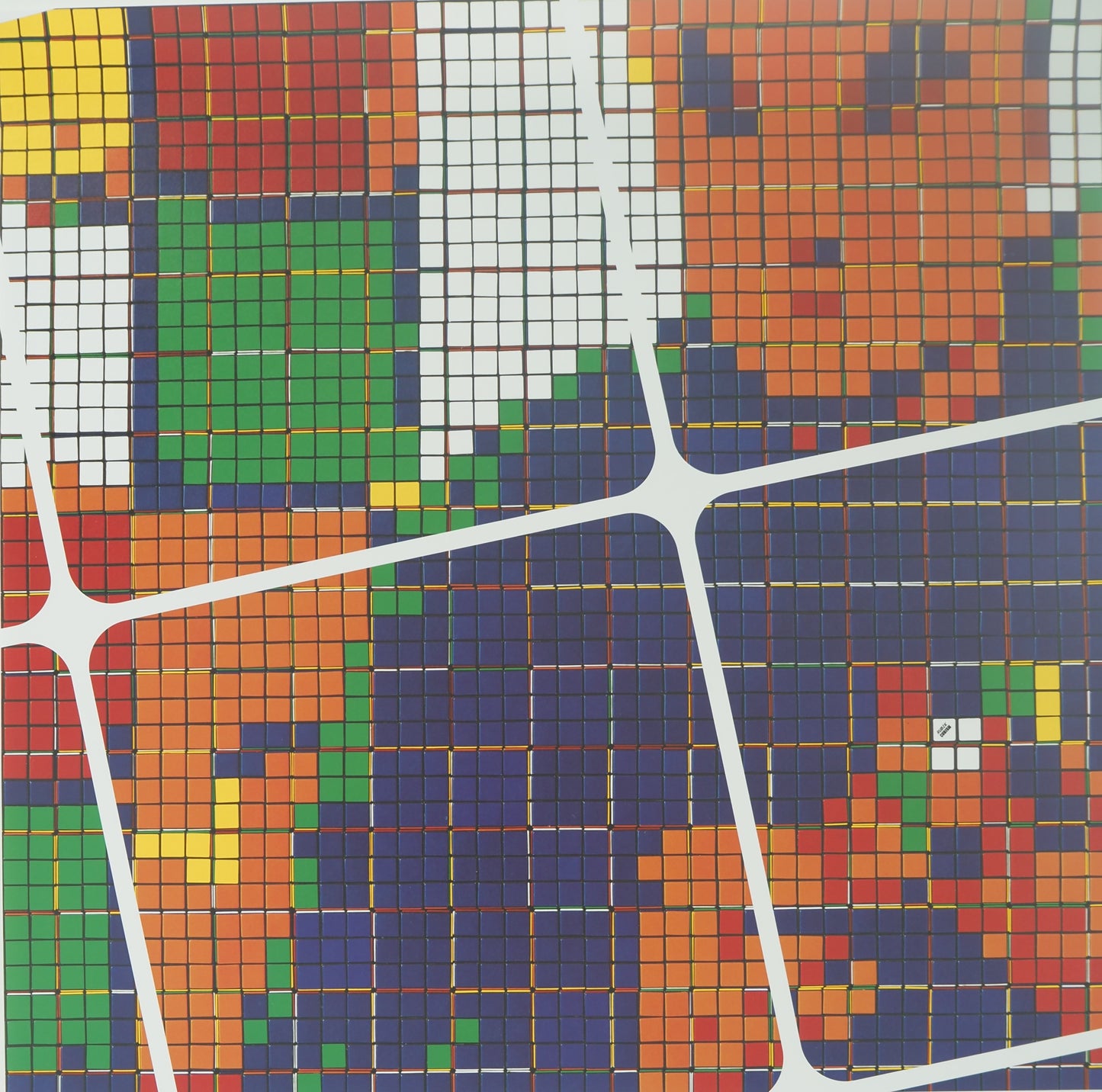 SPACE INVADER : RUBIKCUBIST - Affiche originale