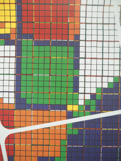 SPACE INVADER : RUBIKCUBIST - Affiche originale