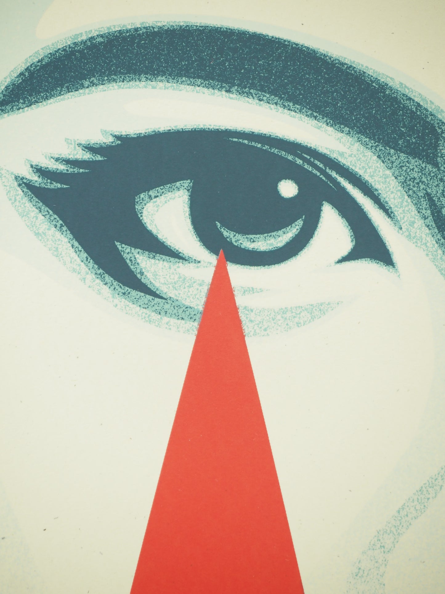 Shepard FAIREY (OBEY) : Tear Flame - Lithographie originale signée