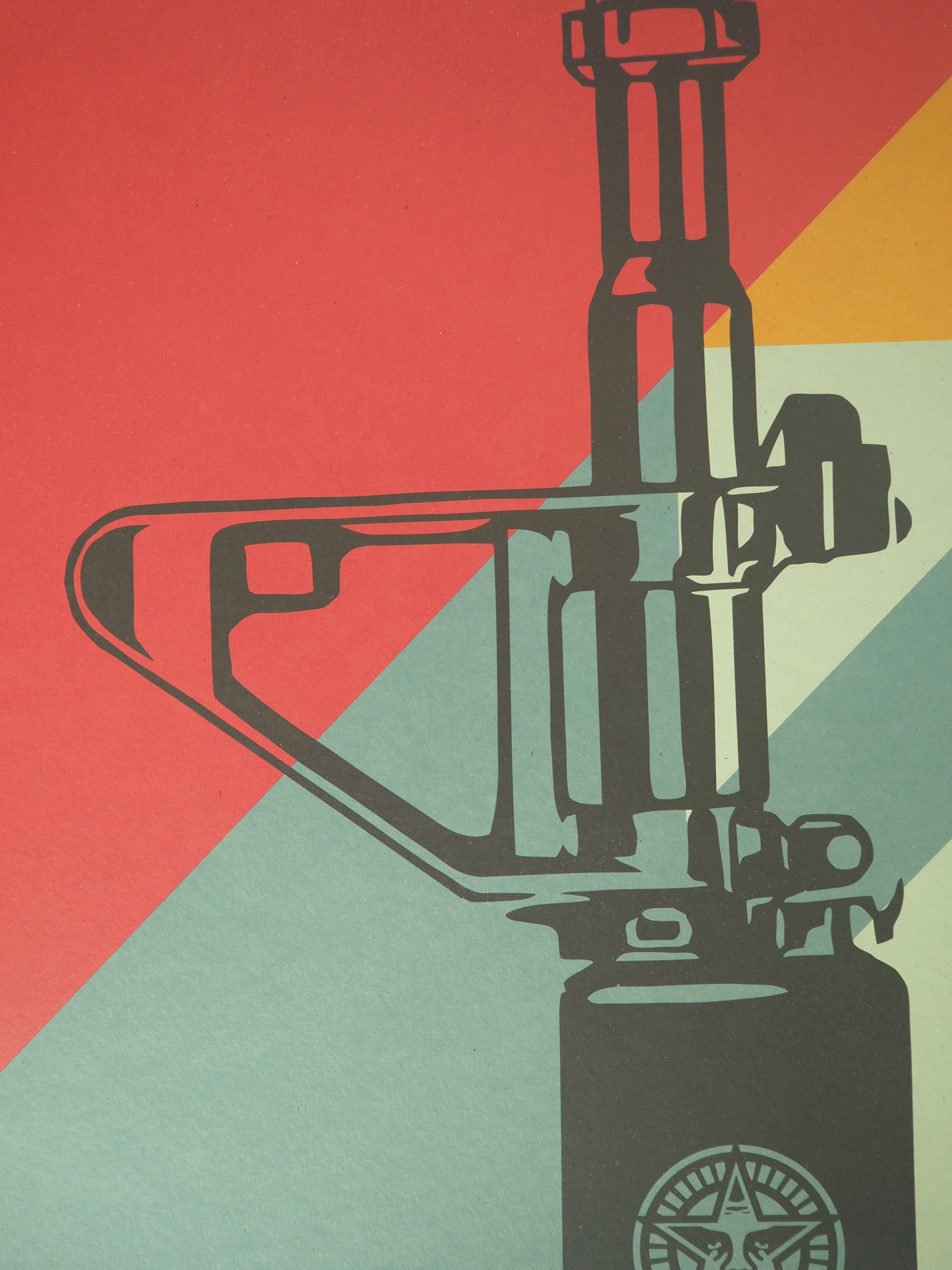 Shepard FAIREY (OBEY) : AR 15 Lily - Lithographie originale signée