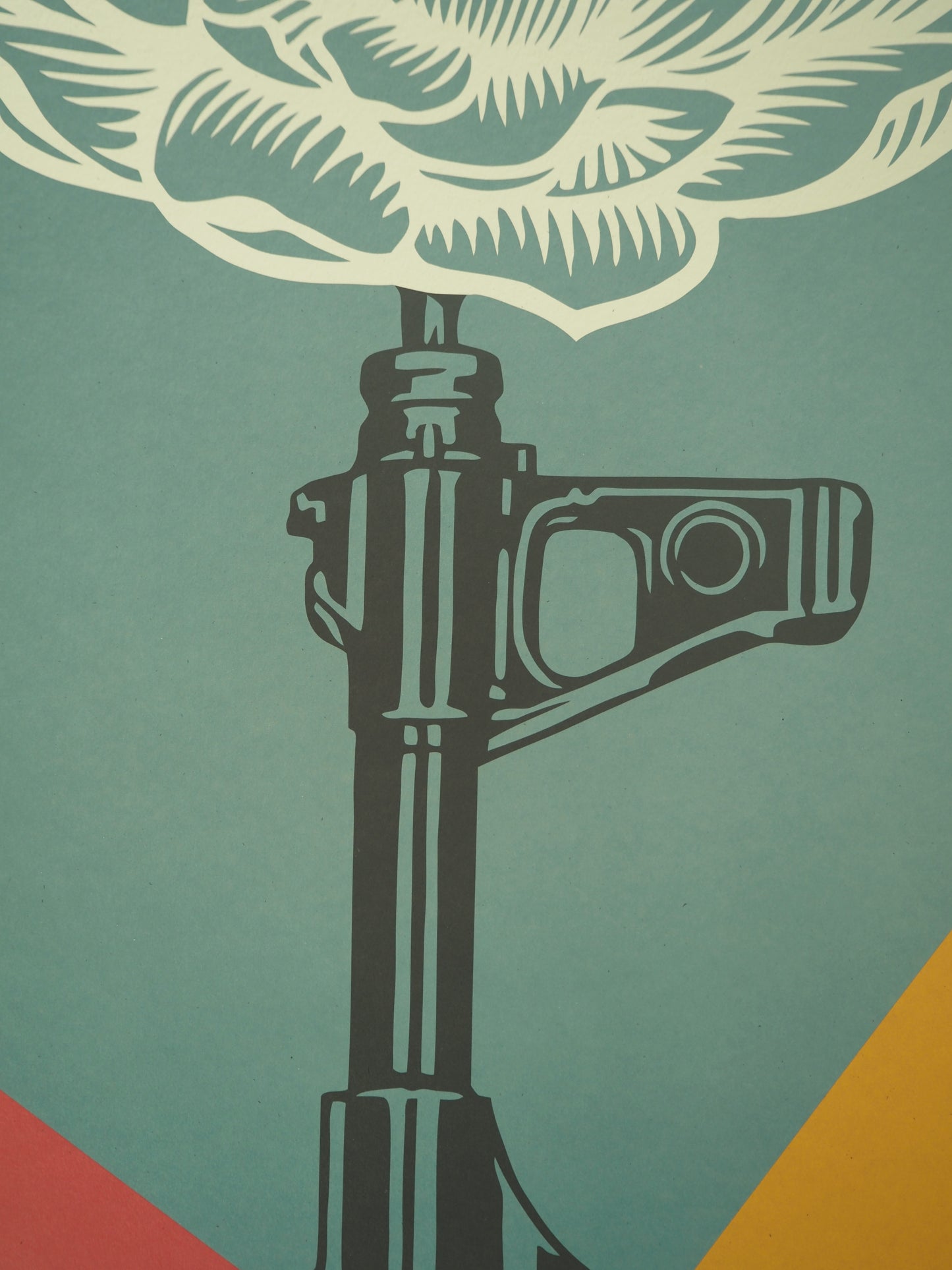 Shepard FAIREY (OBEY) : AK 47 Lotus - Lithographie originale signée
